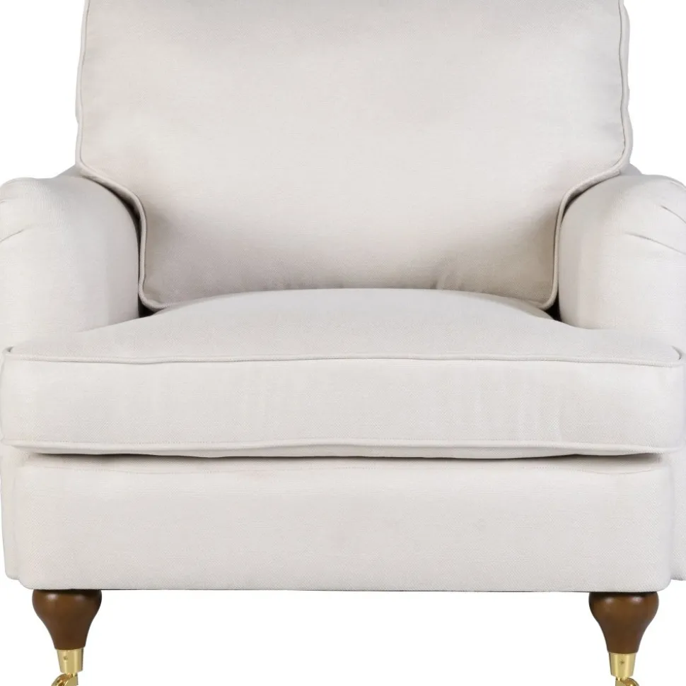 Fåtölj beige tyg - Howard Watford Deluxe