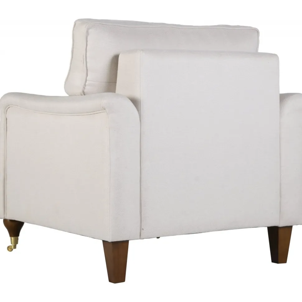 Fåtölj beige tyg - Howard Watford Deluxe