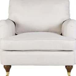 Fåtölj beige tyg - Howard Watford Deluxe + Textilrengöring för möbler