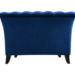 Fåtölj blå Chesterfield - Milton + Textilrengöring för möbler