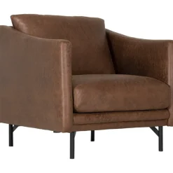 Fåtölj brunt vintage + Möbelvård Läderskydd