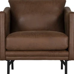 Fåtölj brunt vintage + Möbelvård Läderskydd