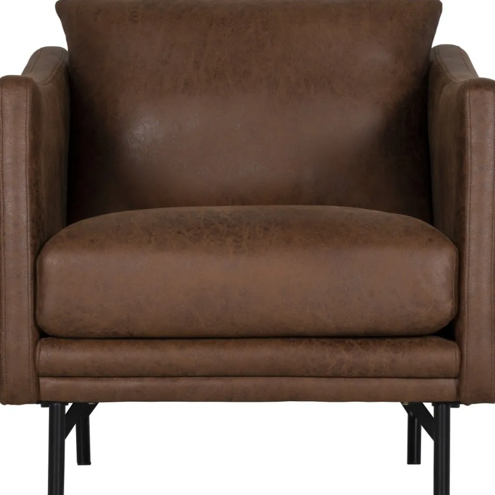 Fåtölj brunt vintage + Möbelvård Läderrengöring