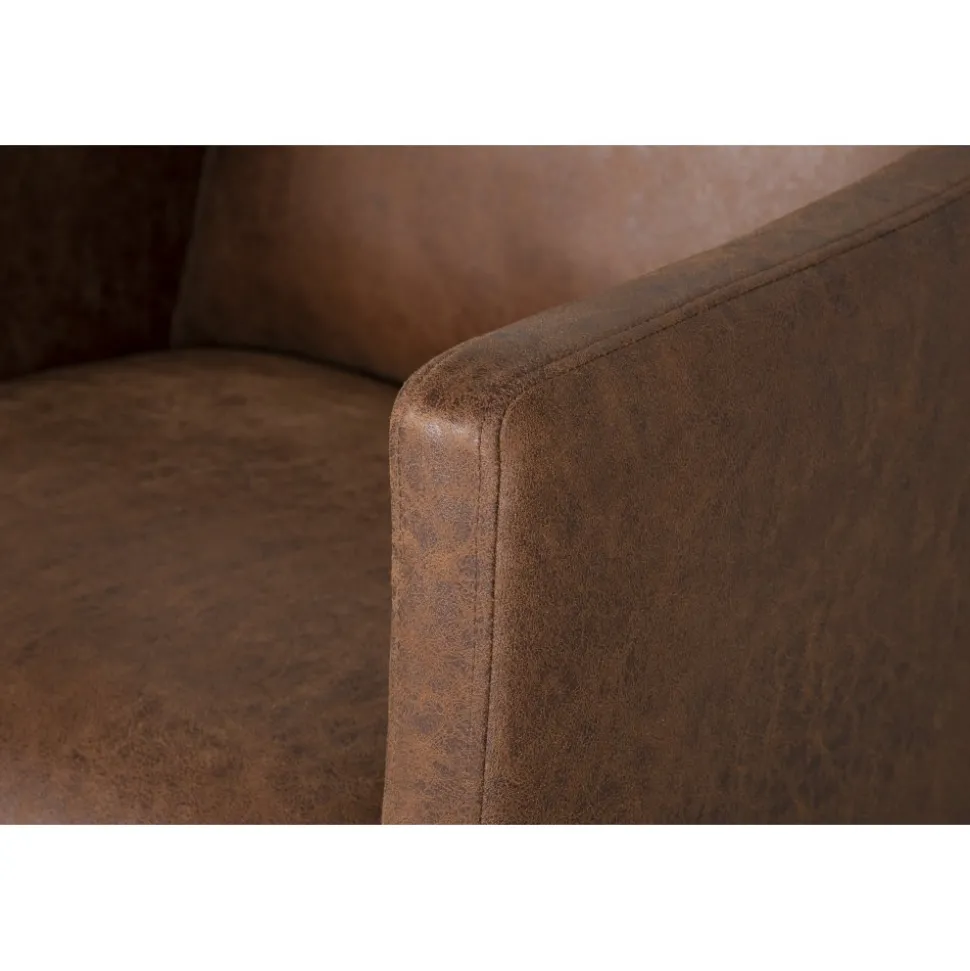 Fåtölj brunt vintage + Möbelvård Läderrengöring