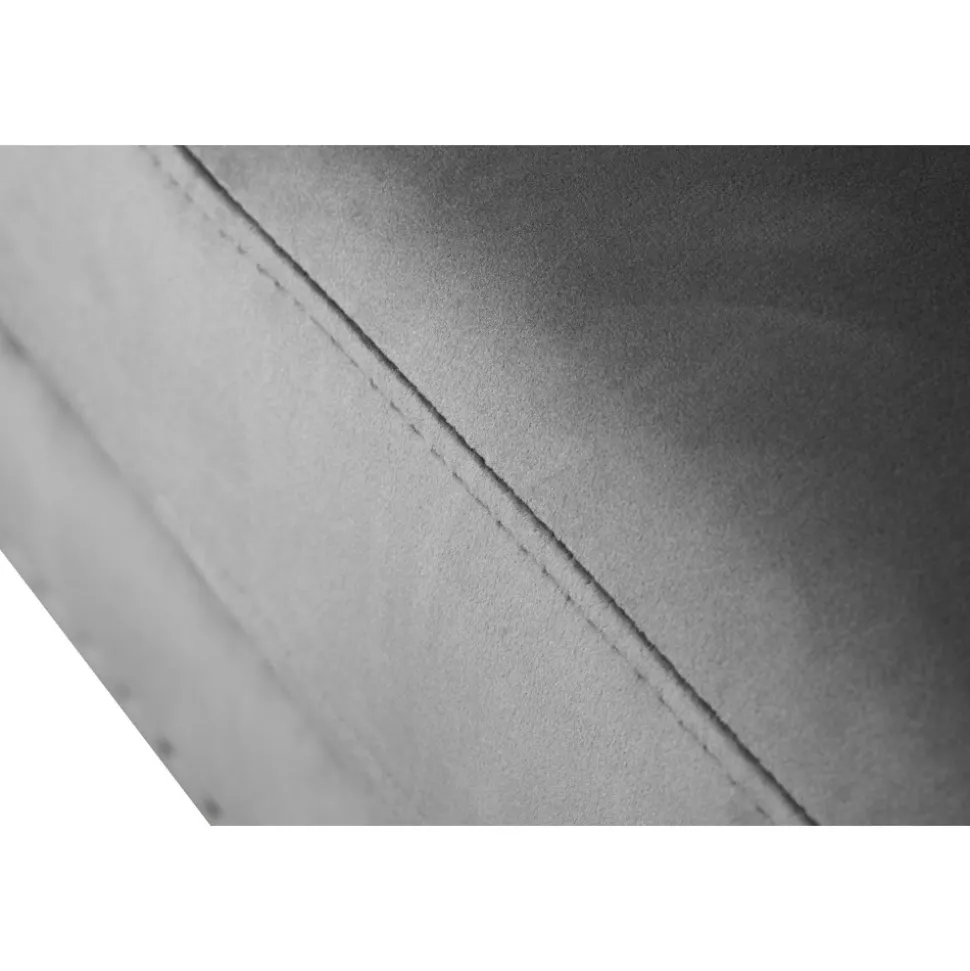 Fåtölj chesterfield grå sammet Royal + Textilrengöring för möbler