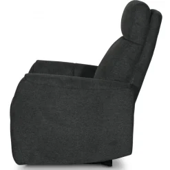 Fåtölj elektrisk ställbar mörkgrå