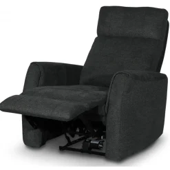 Fåtölj elektrisk ställbar mörkgrå