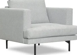 Fåtölj grå med svarta ben