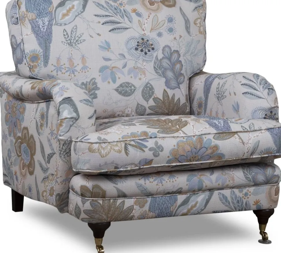 Fåtölj Howard blommigt tyg