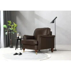 Fåtölj Howard brun klädsel - Watford