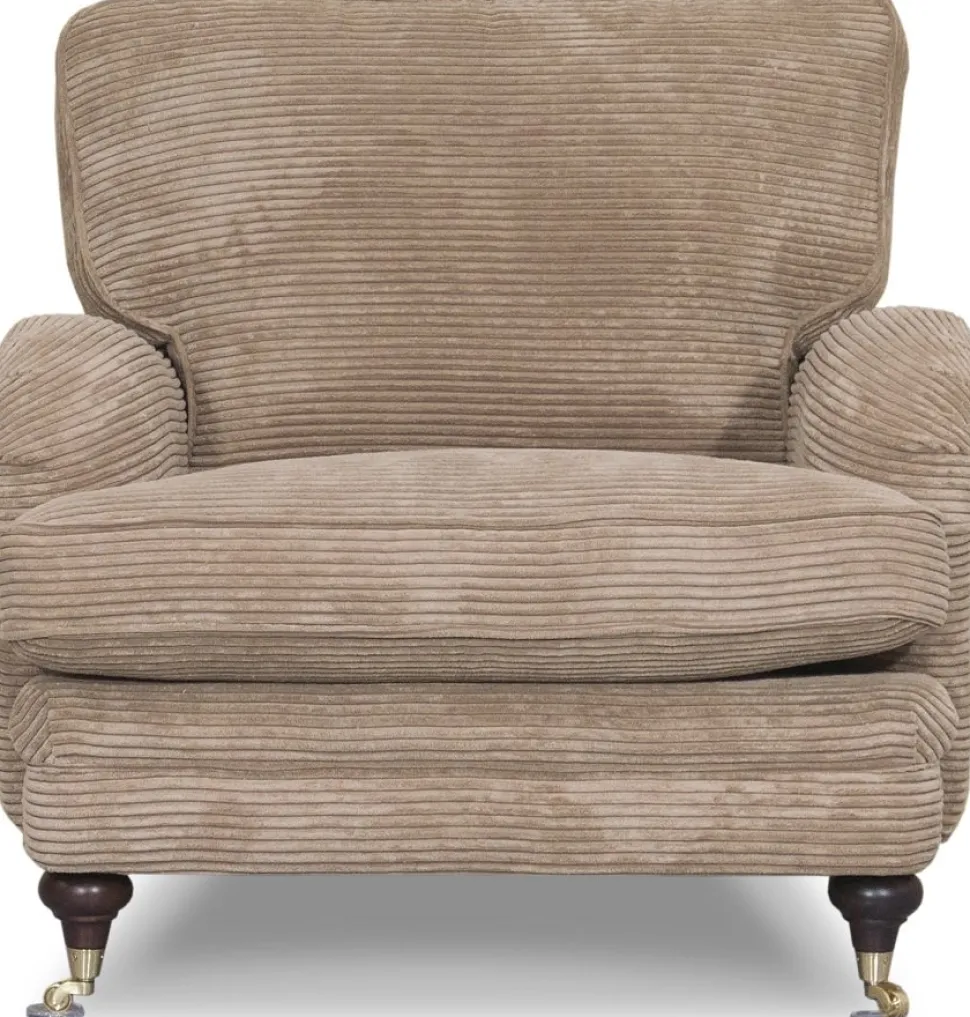 Fåtölj Howard brun manchester