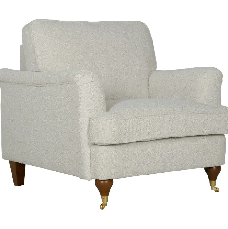 Fåtölj Howard i bouclé - Watford Deluxe + Textilrengöring för möbler