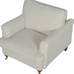 Fåtölj Howard i bouclé - Watford Deluxe + Möbeltassar