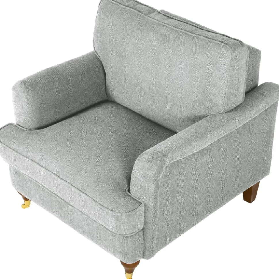 Fåtölj Howard i grått tyg