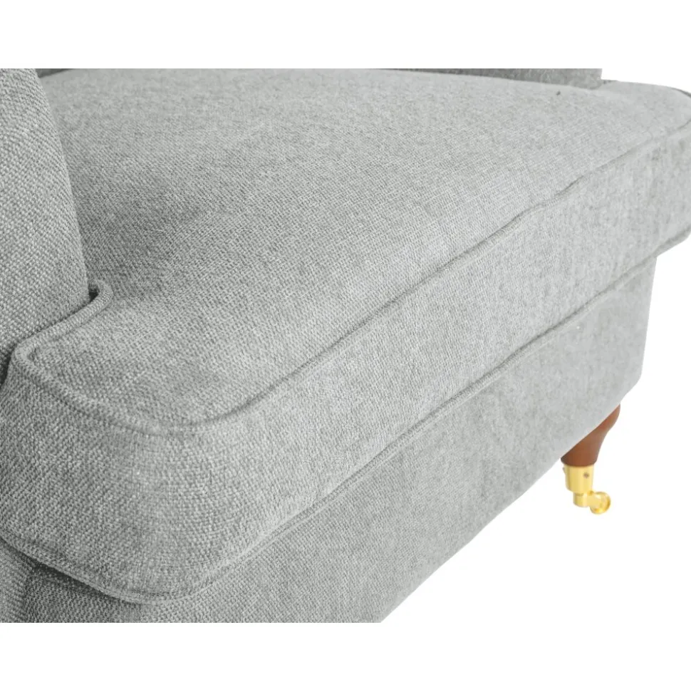 Fåtölj Howard i grått tyg