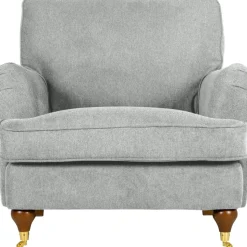 Fåtölj Howard i grått tyg + Fläckborttagare för möbler