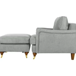 Fåtölj Howard i grått tyg + Fläckborttagare för möbler
