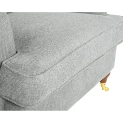 Fåtölj Howard i grått tyg + Fläckborttagare för möbler