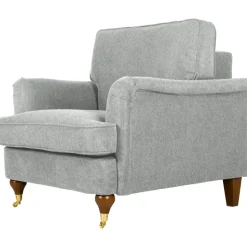 Fåtölj Howard i grått tyg + Textilrengöring för möbler