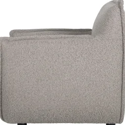 Fåtölj i bouclè - Mörkbeige