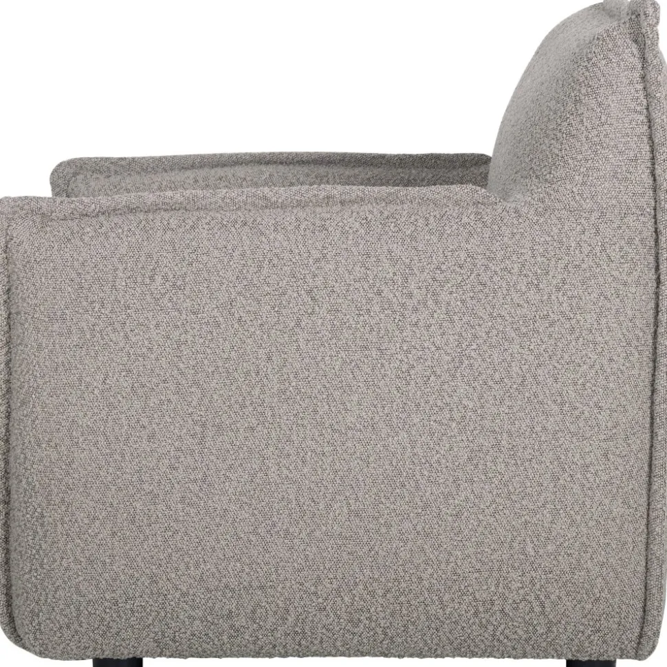 Fåtölj i bouclè - Mörkbeige