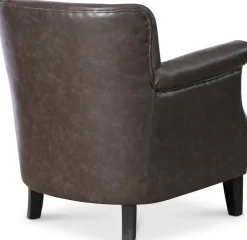 Fåtölj i grå vintage PU - Norberg