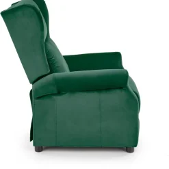 Fåtölj i grön sammet, ställbar
