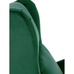 Fåtölj i grön sammet, ställbar