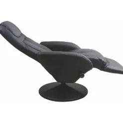 Fåtölj i svart konstläder ställbar - Berit + Textilrengöring för möbler