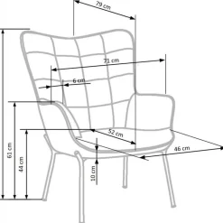 Fåtölj Ingeborg - Gul