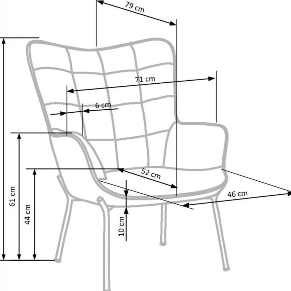 Fåtölj Ingeborg - Gul