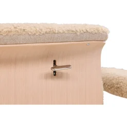 Fåtölj med fotpall - Beige / Whitewash + Textilrengöring för möbler