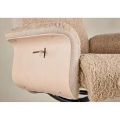 Fåtölj med fotpall - Beige / Whitewash + Fläckborttagare för möbler