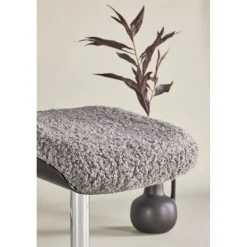 Fåtölj med fotpall - Grå - Hagön + Fläckborttagare för möbler