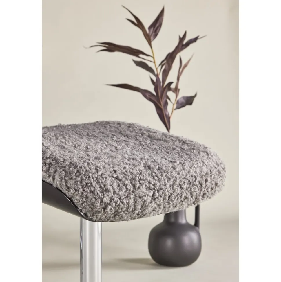 Fåtölj med fotpall - Grå - Hagön + Textilrengöring för möbler