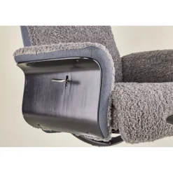 Fåtölj med fotpall - Grå - Hagön + Textilrengöring för möbler