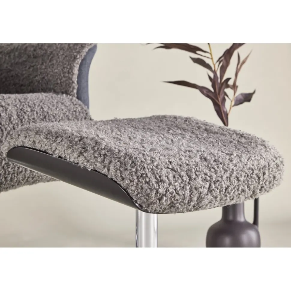 Fåtölj med fotpall - Grå - Hagön