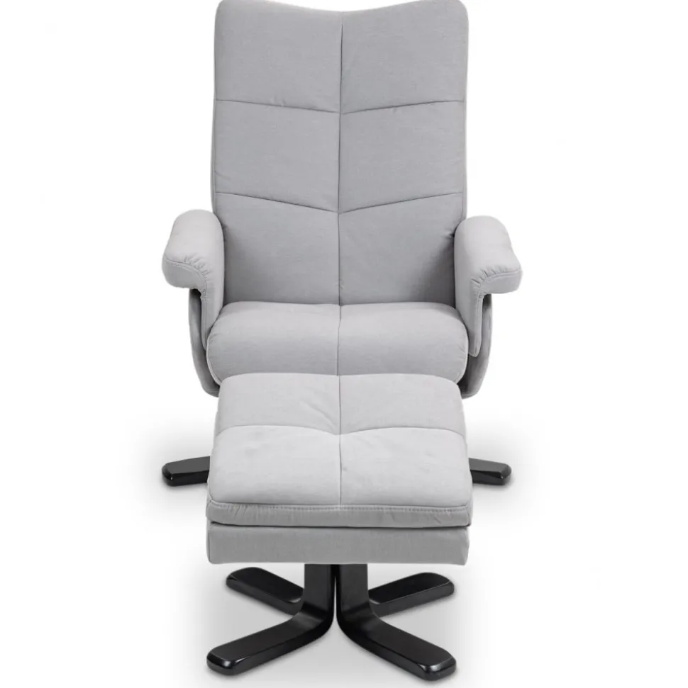 Fåtölj med fotpall - Ställbar + Möbeltassar