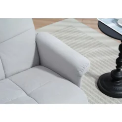 Fåtölj med fotpall - Ställbar + Möbeltassar