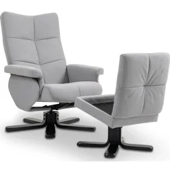 Fåtölj med fotpall - Ställbar + Möbeltassar