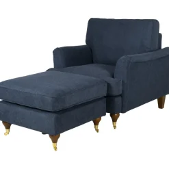 Fåtölj mörkblå - Howard + Fläckborttagare för möbler