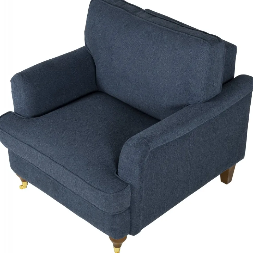 Fåtölj mörkblå - Howard + Textilrengöring för möbler