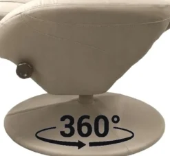 Fåtölj ställbar i konstläder - Berit + Fläckborttagare för möbler