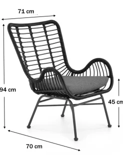 Fåtölj Svart - Minos