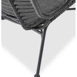 Fåtölj Svart - Minos + Möbeltassar