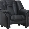 Fåtölj svart PU - Rom
