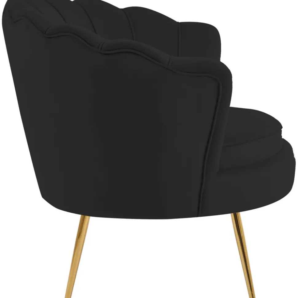 Fåtölj svart sammet - Kingsley + Möbeltassar