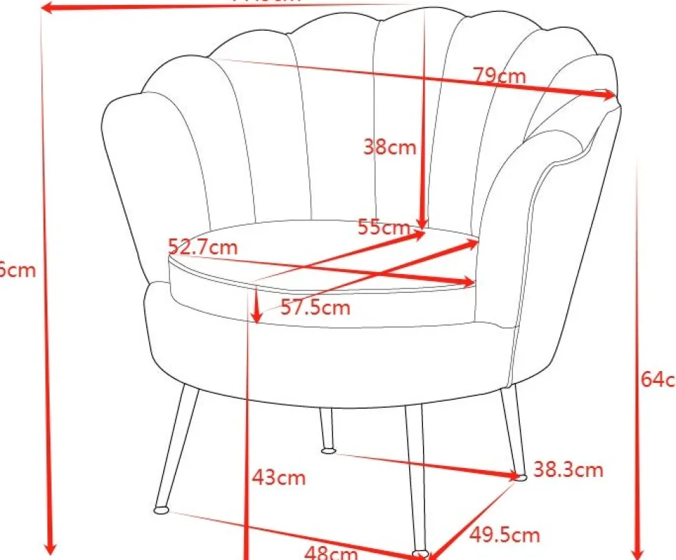 Fåtölj svart sammet - Kingsley + Möbeltassar