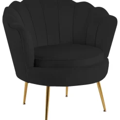 Fåtölj svart sammet - Kingsley