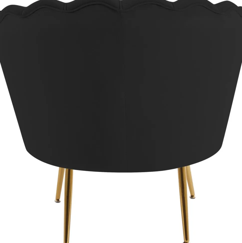 Fåtölj svart sammet - Kingsley